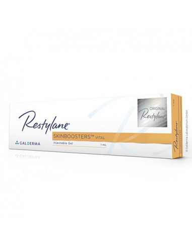 Restylane Vital ist eine Produktreihe für die Hautverjüngung, durch die eine Verbesserung der Hautelastizitä